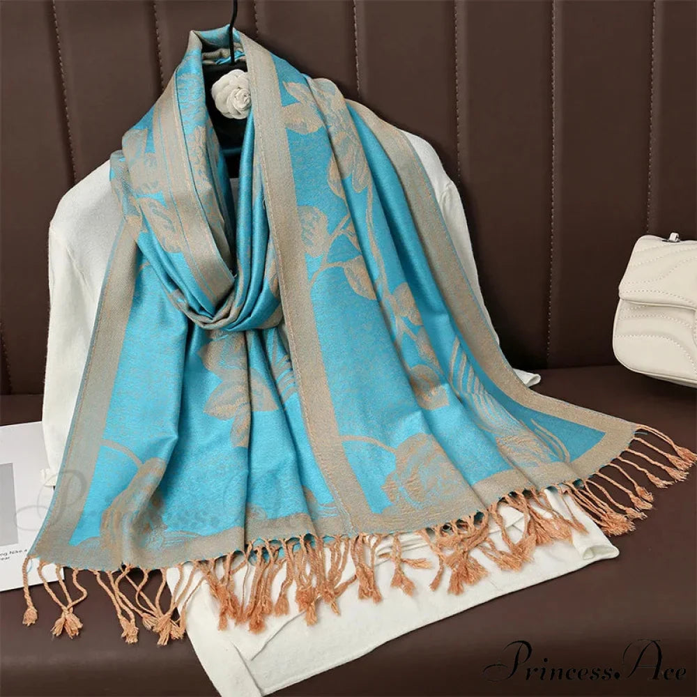 Fringe Cover Design Cashmere Wrap