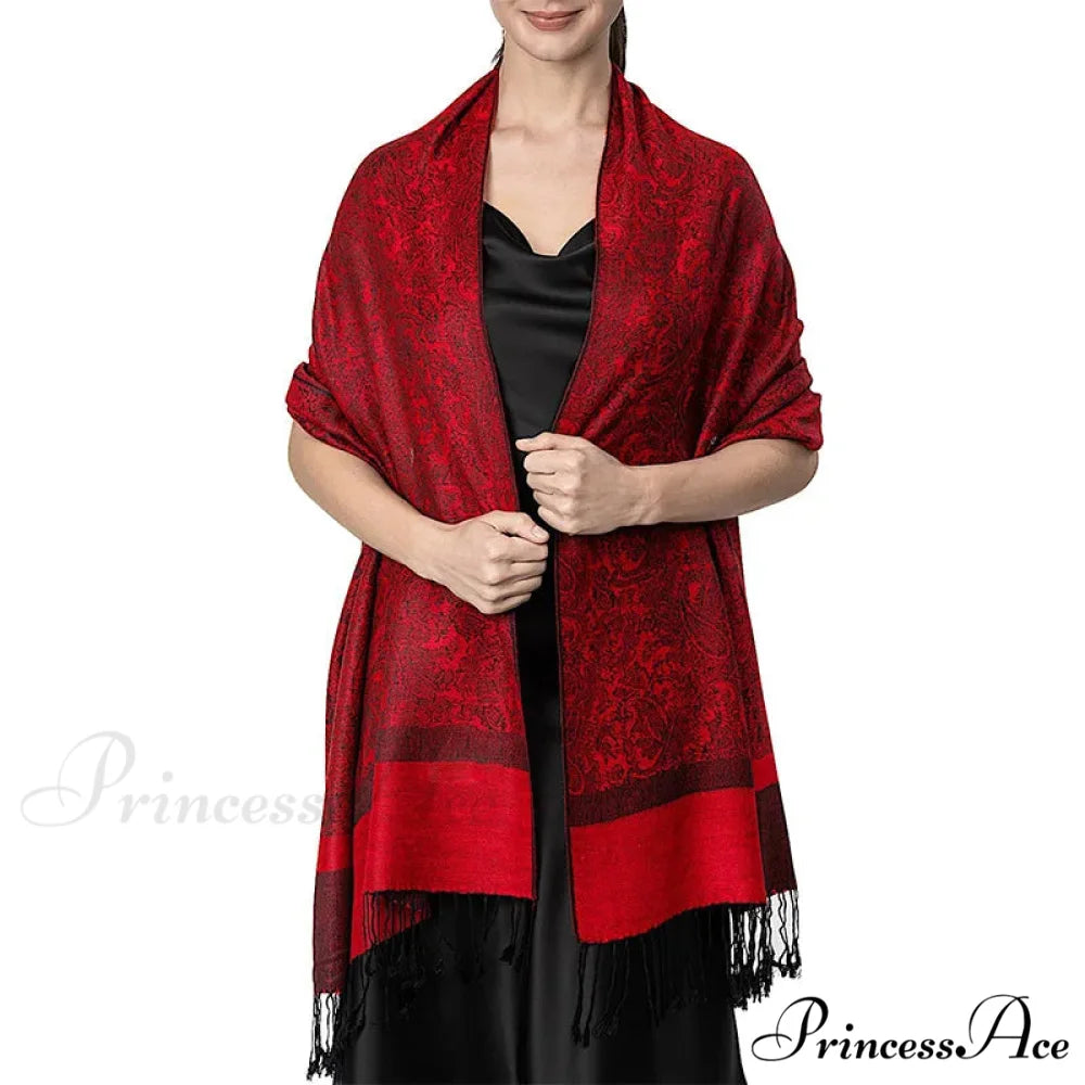 Fringe Cover Design Cashmere Wrap