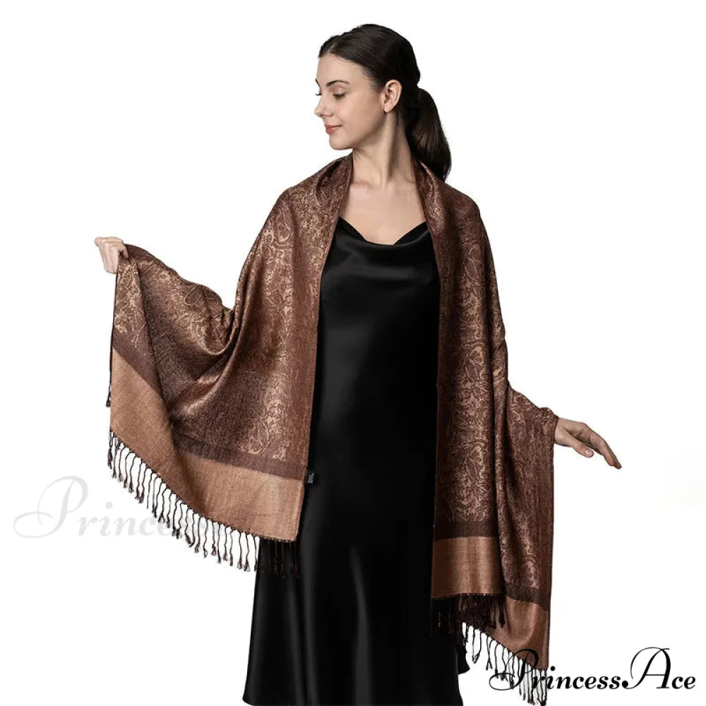 Fringe Cover Design Cashmere Wrap