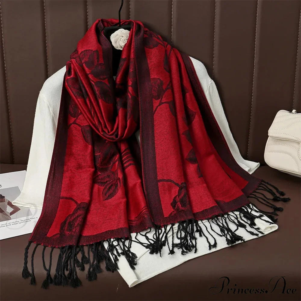 Fringe Cover Design Cashmere Wrap