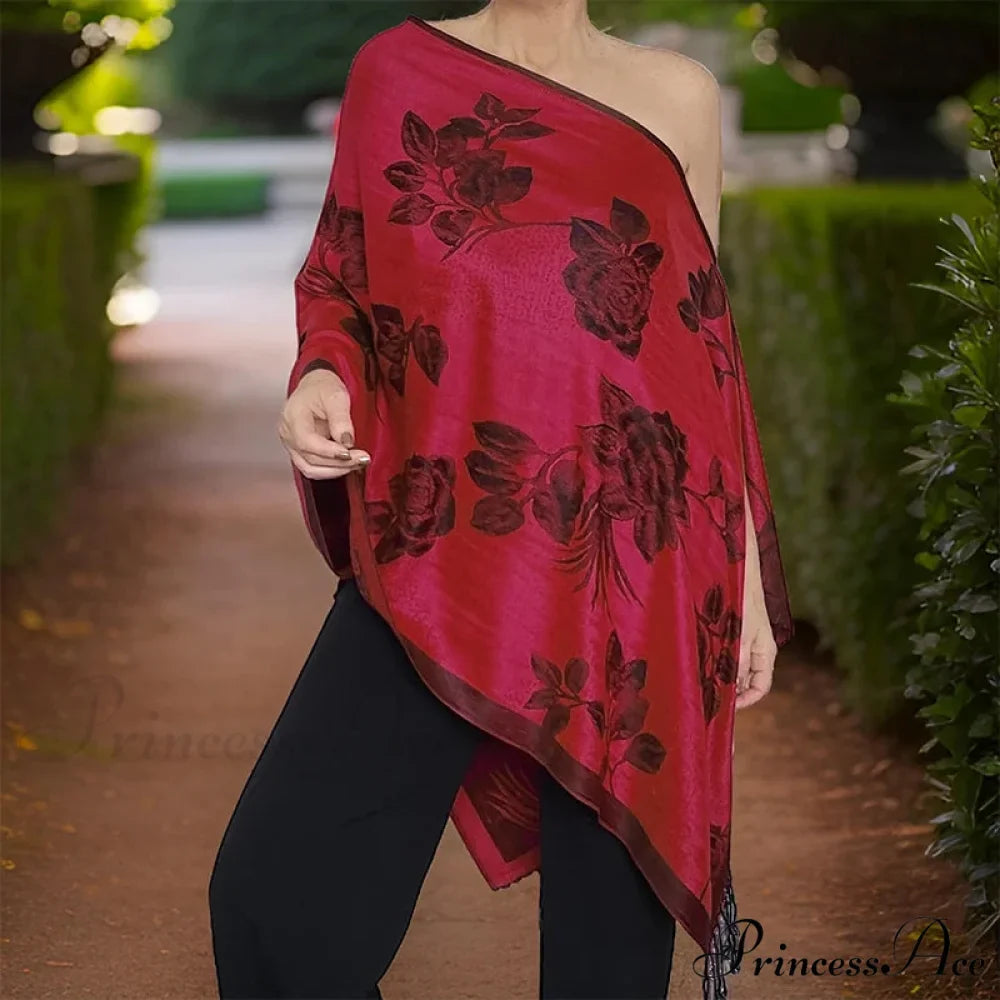 Fringe Cover Design Cashmere Wrap