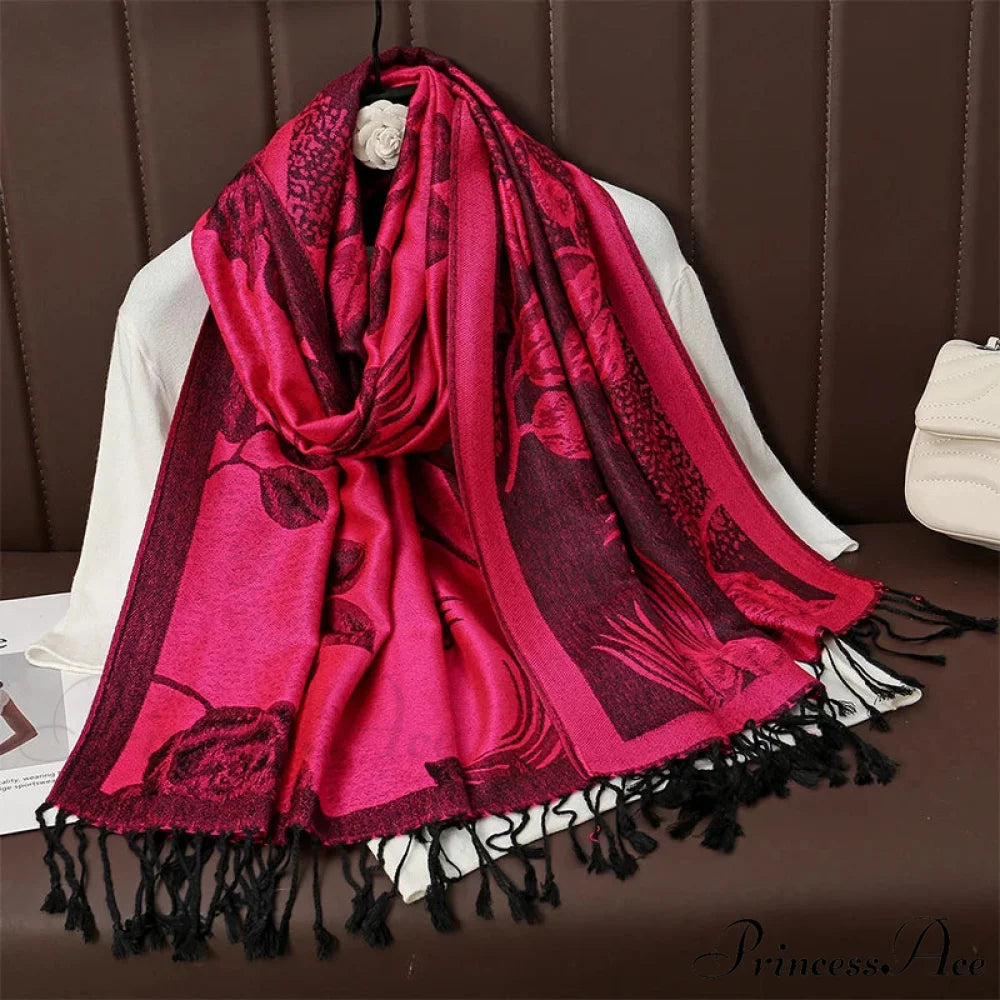 Fringe Cover Design Cashmere Wrap