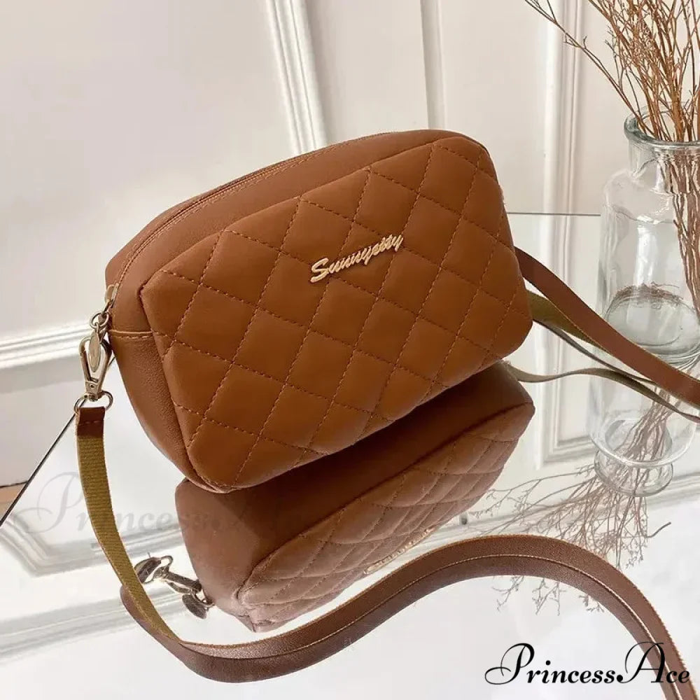 Fringe Stitching Camera Crossbody Bag