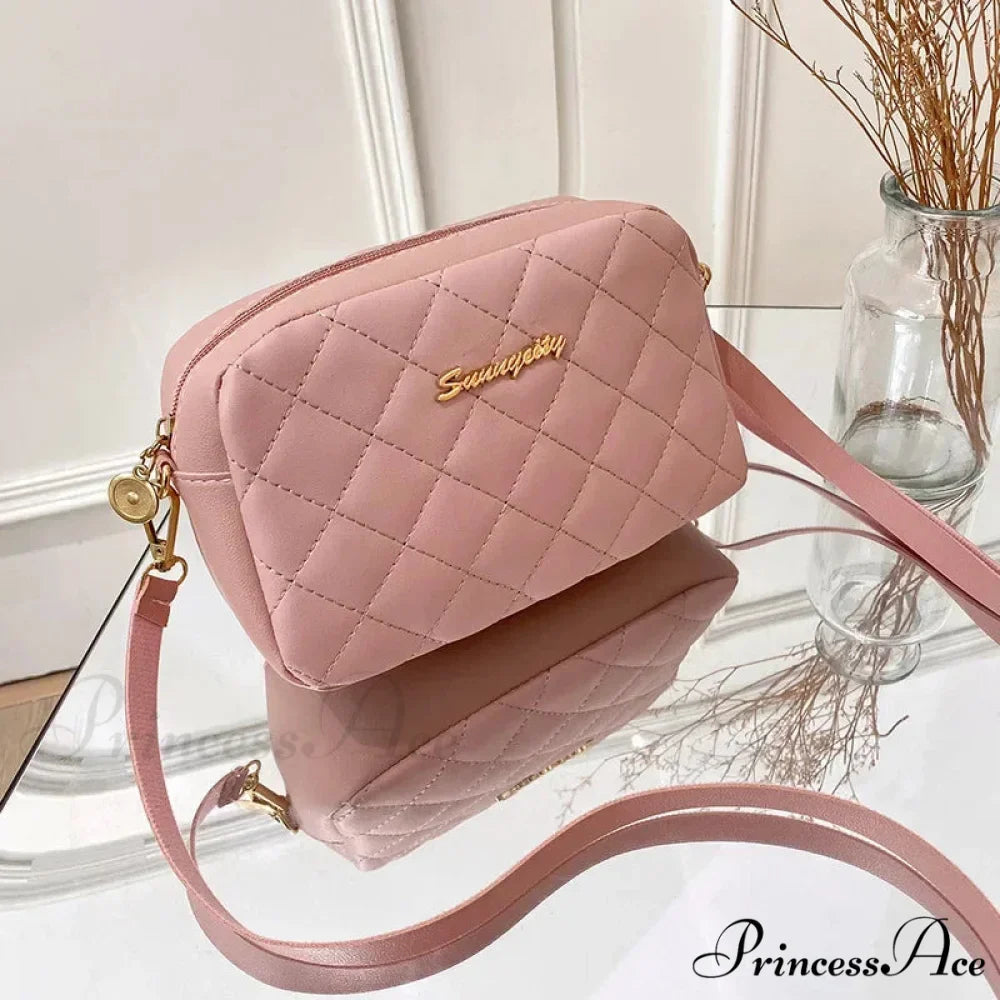 Fringe Stitching Camera Crossbody Bag