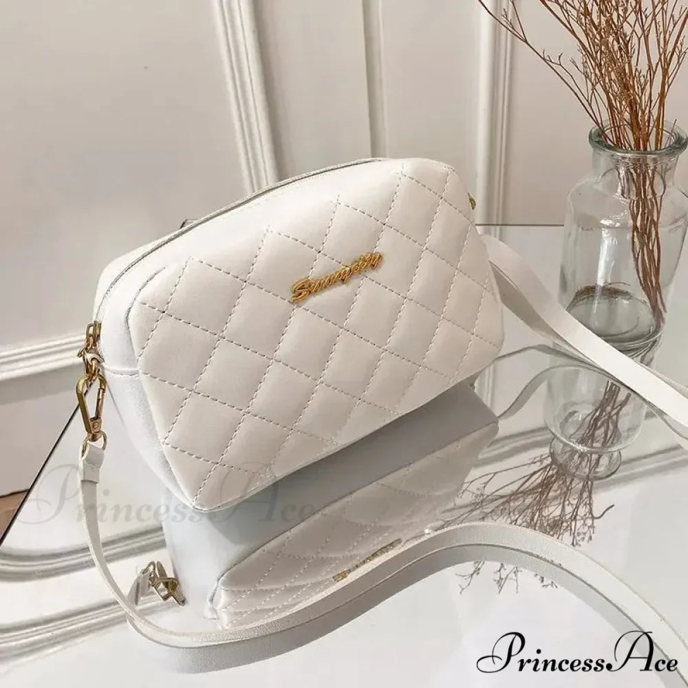 Fringe Stitching Camera Crossbody Bag