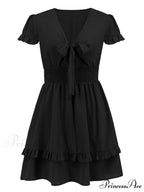 Front Color Mini Crepe Tie for Solid Gown Women