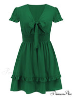 Front Color Mini Crepe Tie for Solid Gown Women