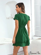 Front Color Mini Crepe Tie for Solid Gown Women