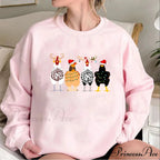 Funny Chickens Animal Cute Farmer Country Farm Gift Christmas Hoodie