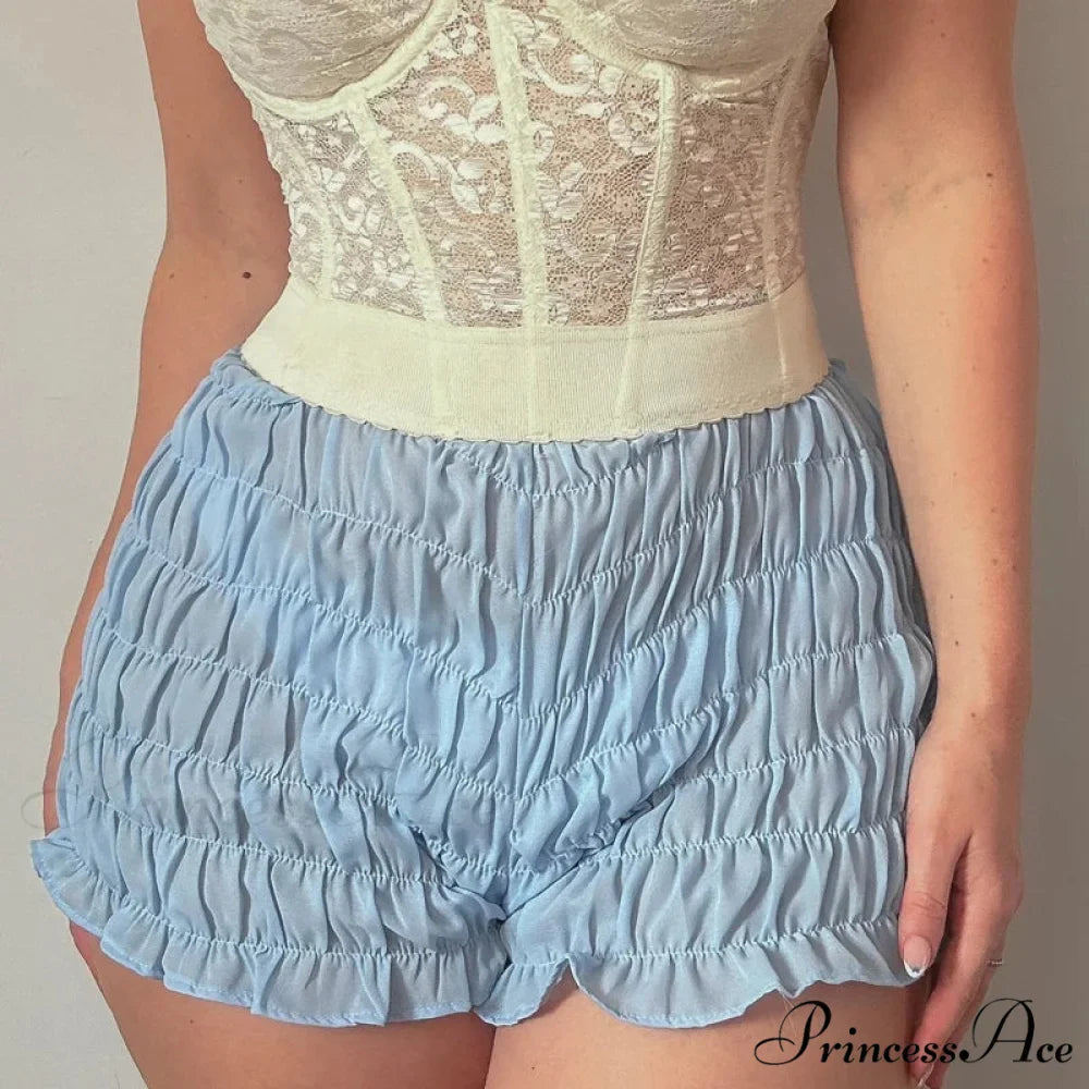 Gathered Enveloping Form-Fitting Mini Brief