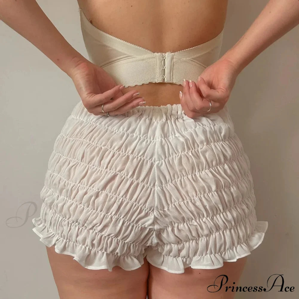 Gathered Enveloping Form-Fitting Mini Brief