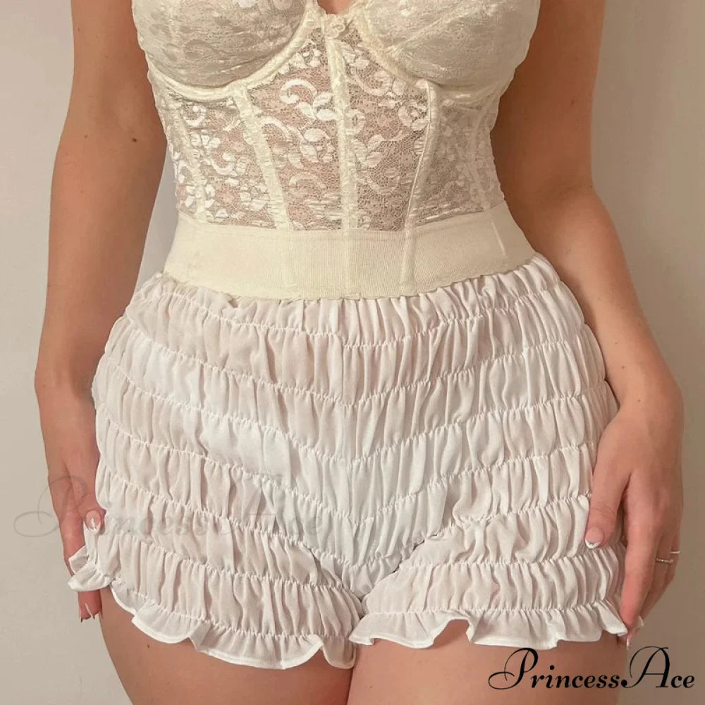 Gathered Enveloping Form-Fitting Mini Brief