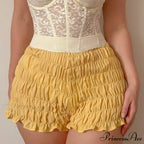 Gathered Enveloping Form-Fitting Mini Brief