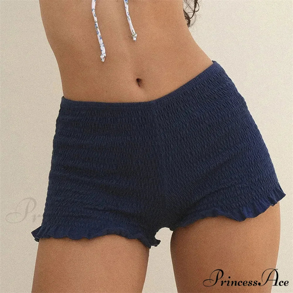 Gathered Frilled Stretchy Waist Short