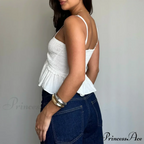 Gathered Sweetheart Crop Top