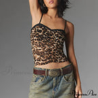 Gathered Thin Strap Crop Top