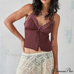 Gathered V-Neck Solid Crop Top