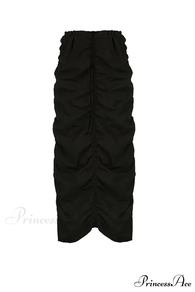 Gathered Woven Skirt