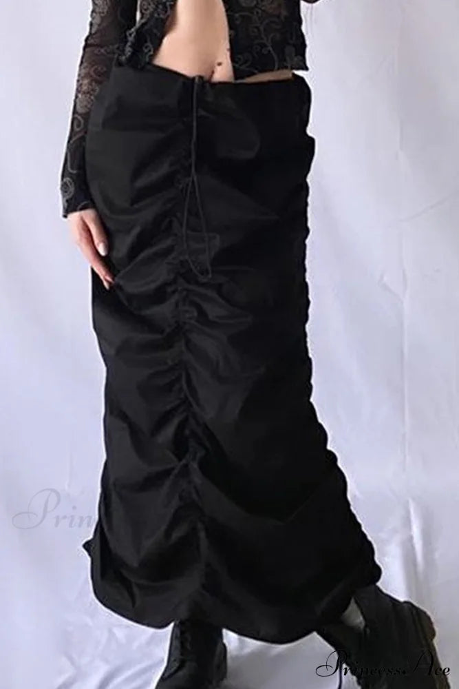 Gathered Woven Skirt