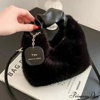 Gentle Fluffy Basic Crossbody Handbag Women's Bag
