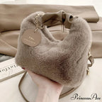 Gentle Fluffy Basic Crossbody Handbag Women's Bag