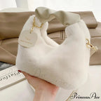 Gentle Fluffy Basic Crossbody Handbag Women's Bag