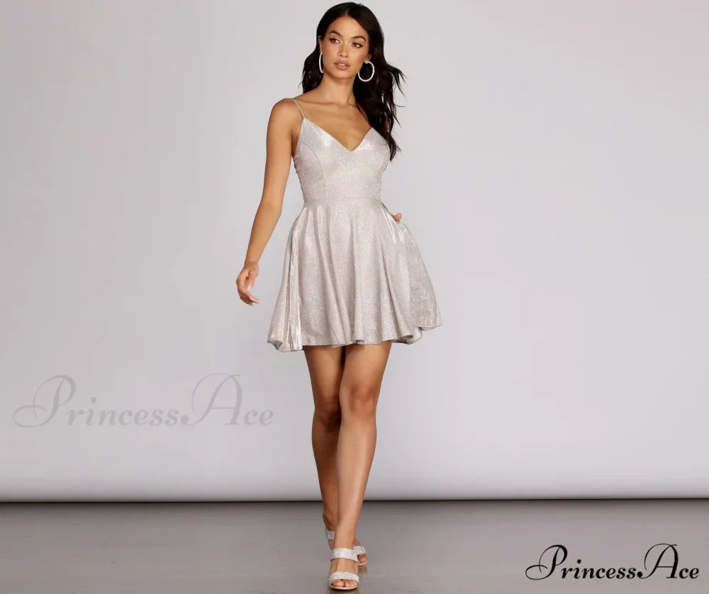Gigi Glitter Stylish Skater Dress