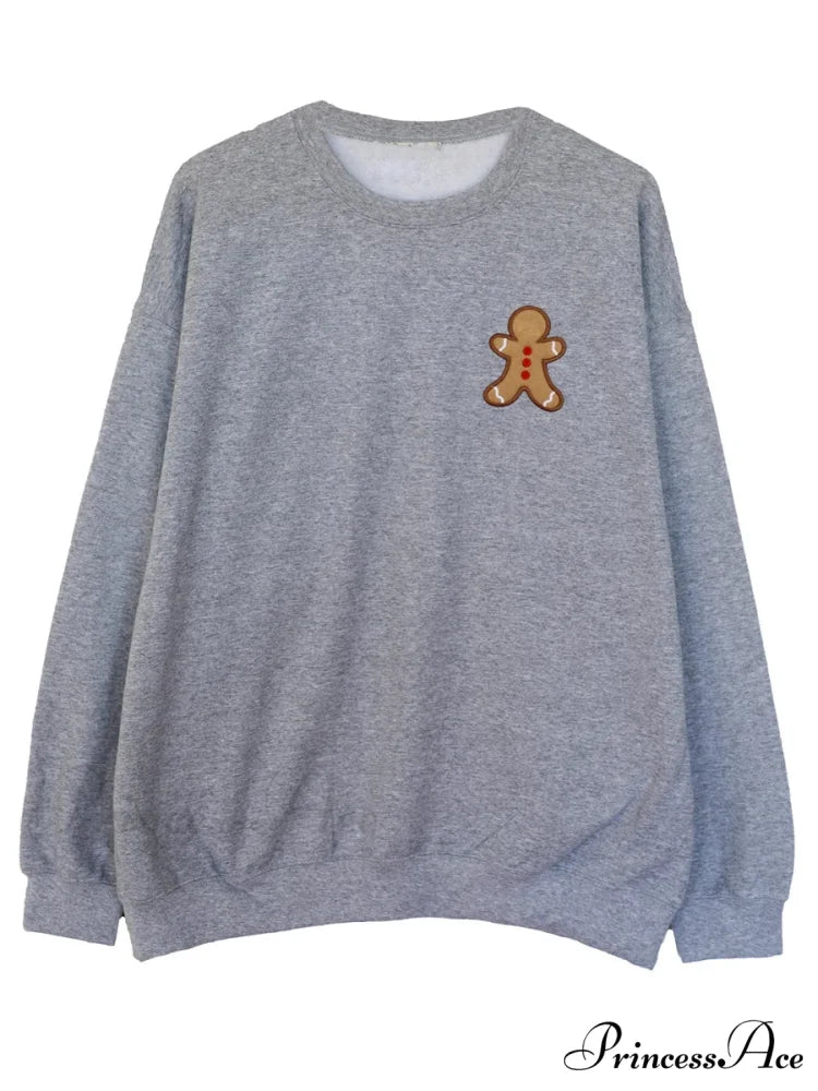 Gingerbread Crew Neck Christmas Hoodie