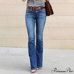 Girls Elastic Waist Slim Fit Elegant Trousers