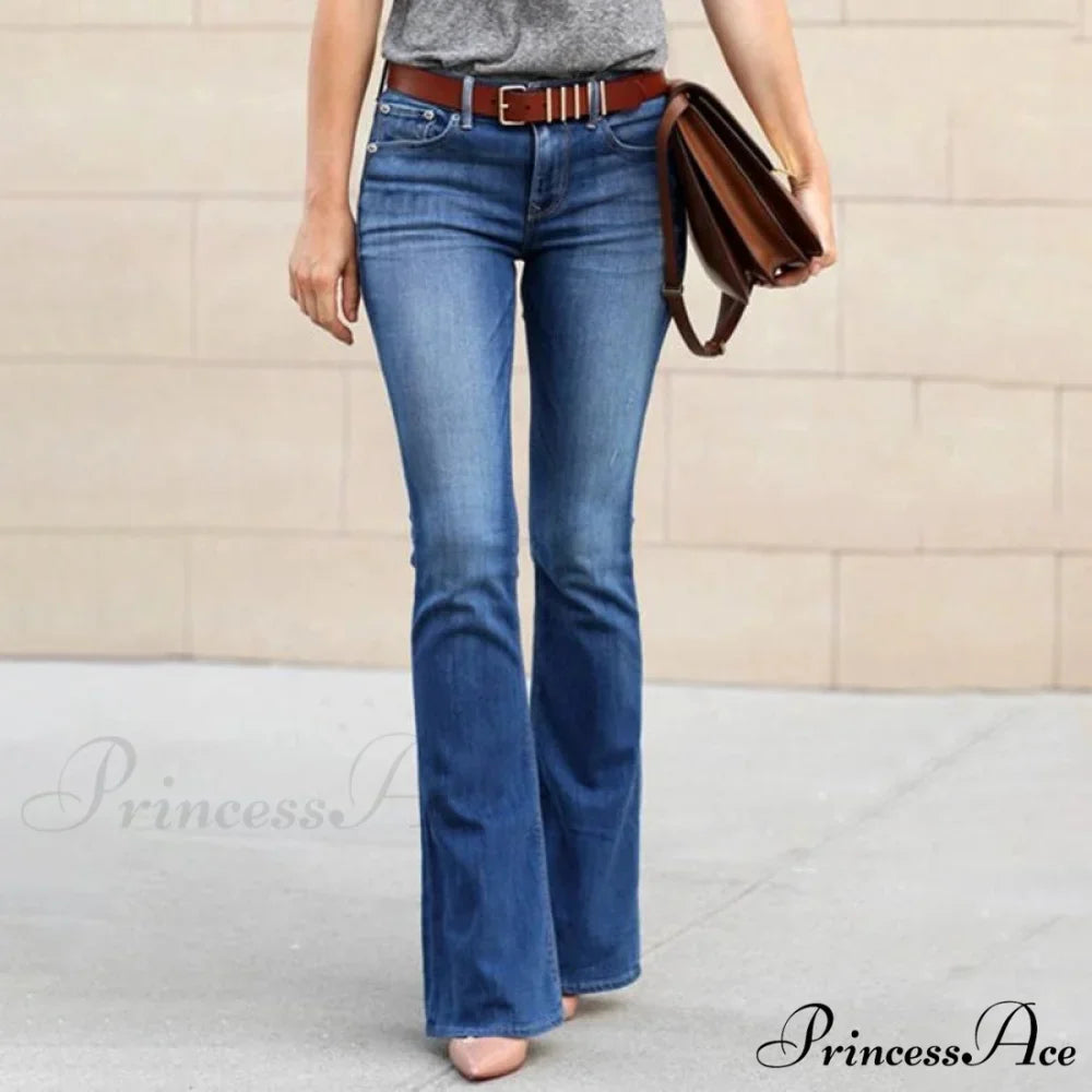 Girls Elastic Waist Slim Fit Elegant Trousers