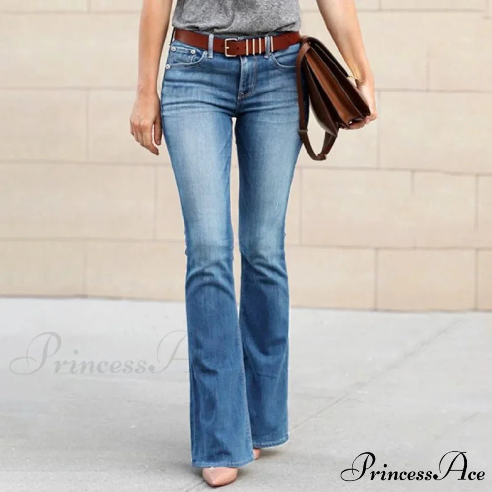 Girls Elastic Waist Slim Fit Elegant Trousers