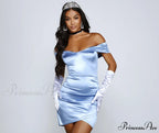 Glam Come True Charming Satin Mini Dress