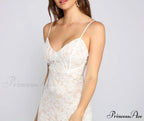 Glamour Lace Stylish Sleeveless Mini Dress