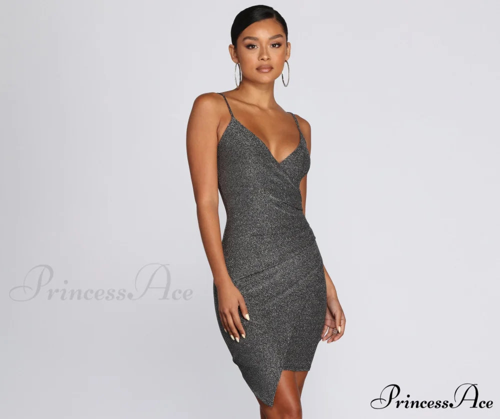Glitter Gal Stylish Mini Dress