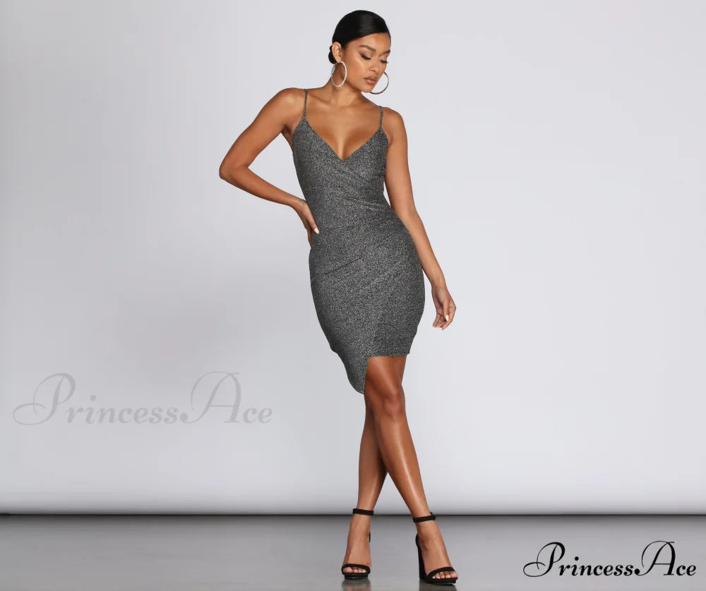 Glitter Gal Stylish Mini Dress