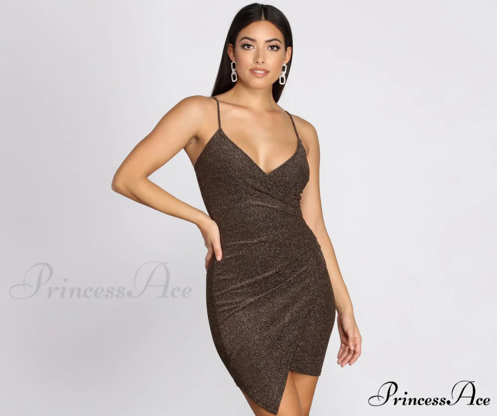 Glitter Gal Stylish Mini Dress