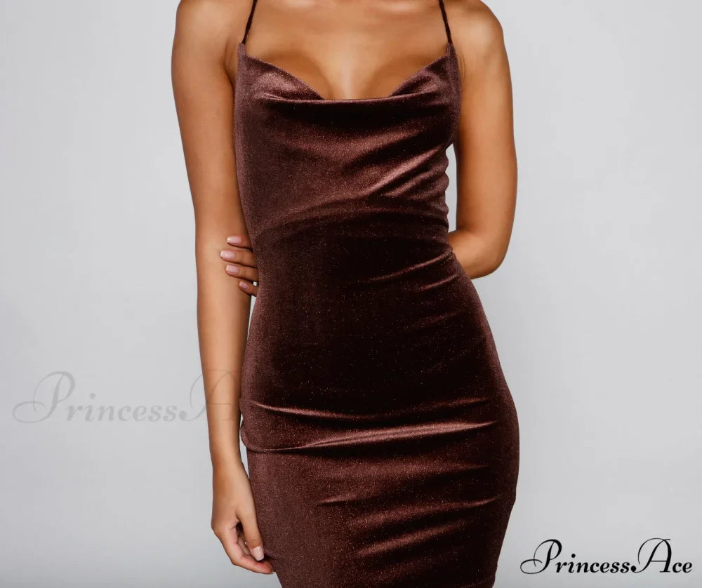 Glitter Nights Stylish Strappy Back Dress