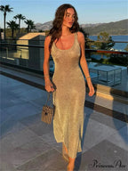 Glitters Long Tank Maxi Dress