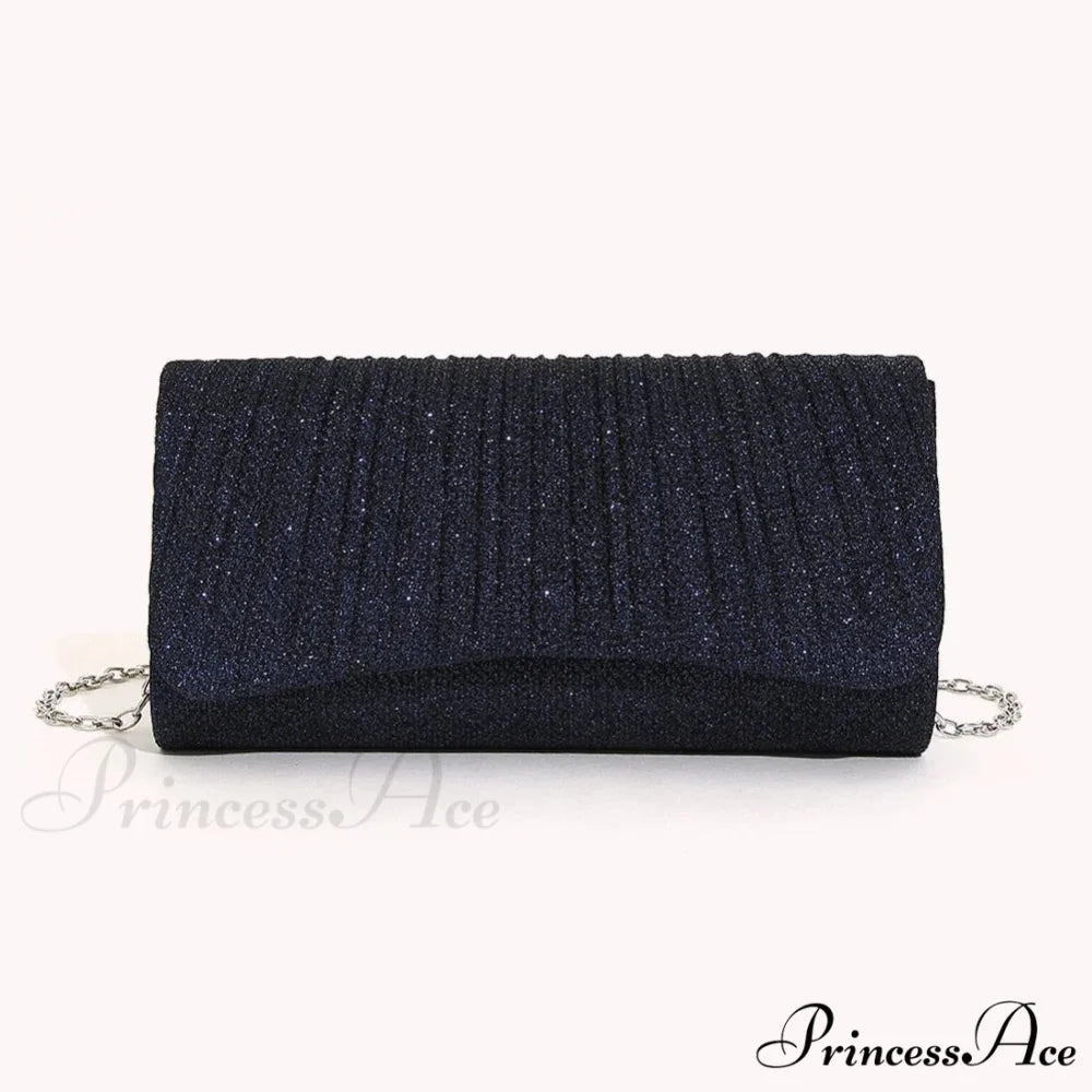 Glossy Shoulder Chain Satchel Marriage Cocktail Clutch Bag