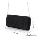 Glossy Shoulder Chain Satchel Marriage Cocktail Clutch Bag