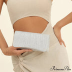 Glossy Shoulder Chain Satchel Marriage Cocktail Clutch Bag