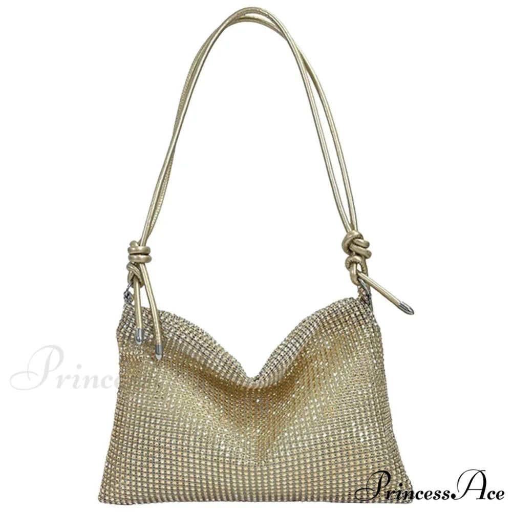 Glossy Shoulder Chain Satchel Marriage Cocktail Clutch Bag