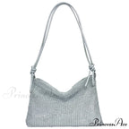 Glossy Shoulder Chain Satchel Marriage Cocktail Clutch Bag