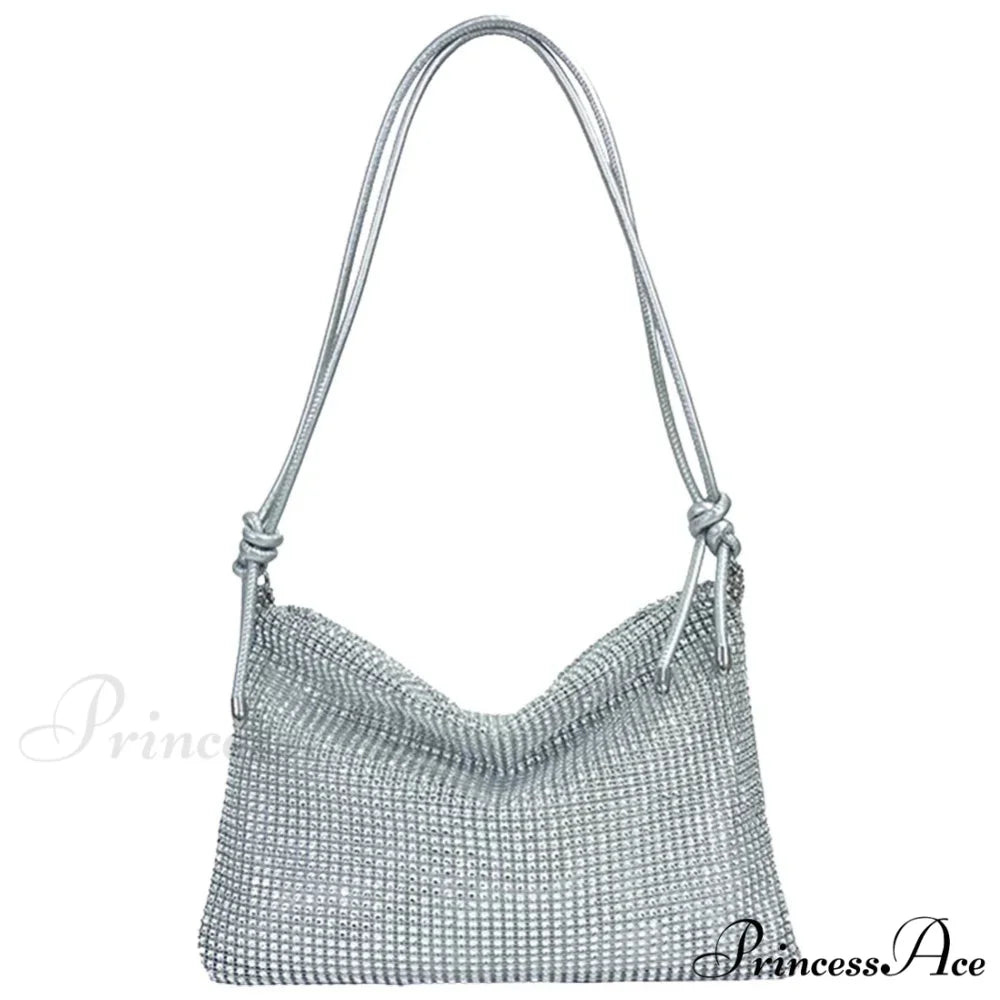 Glossy Shoulder Chain Satchel Marriage Cocktail Clutch Bag