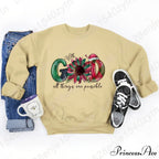 God All Things Possible Round Neck Hoodie - Autumn/Winter/Christmas