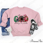 God All Things Possible Round Neck Hoodie - Autumn/Winter/Christmas