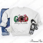 God All Things Possible Round Neck Hoodie - Autumn/Winter/Christmas