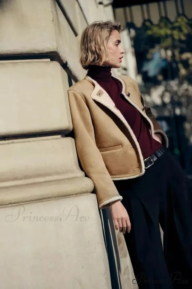 Golden Buttoned Long Sleeve Reversible Cardigan