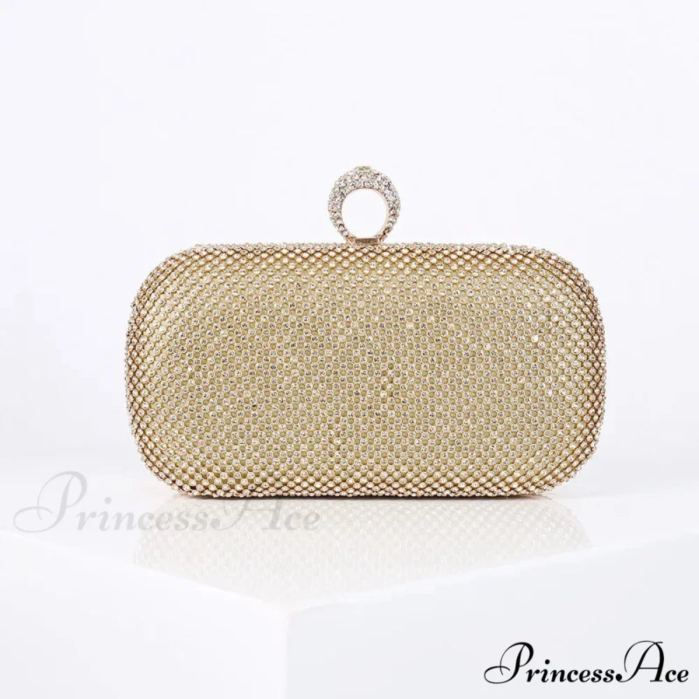 Golden Gem Dinner Clutch Wristlet