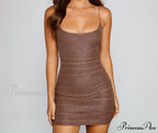 Gorgeous Glam Glitter Charming Mesh Mini Dress